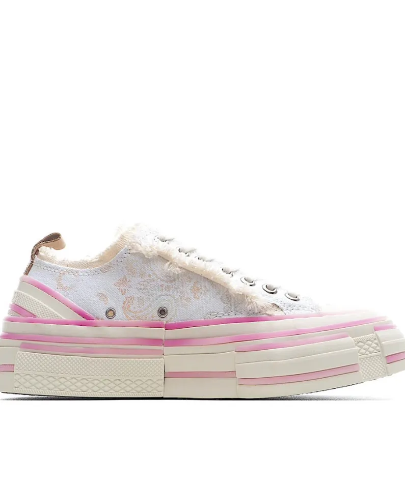 x VESSEL GOP Low canvas vulcanized sneakers