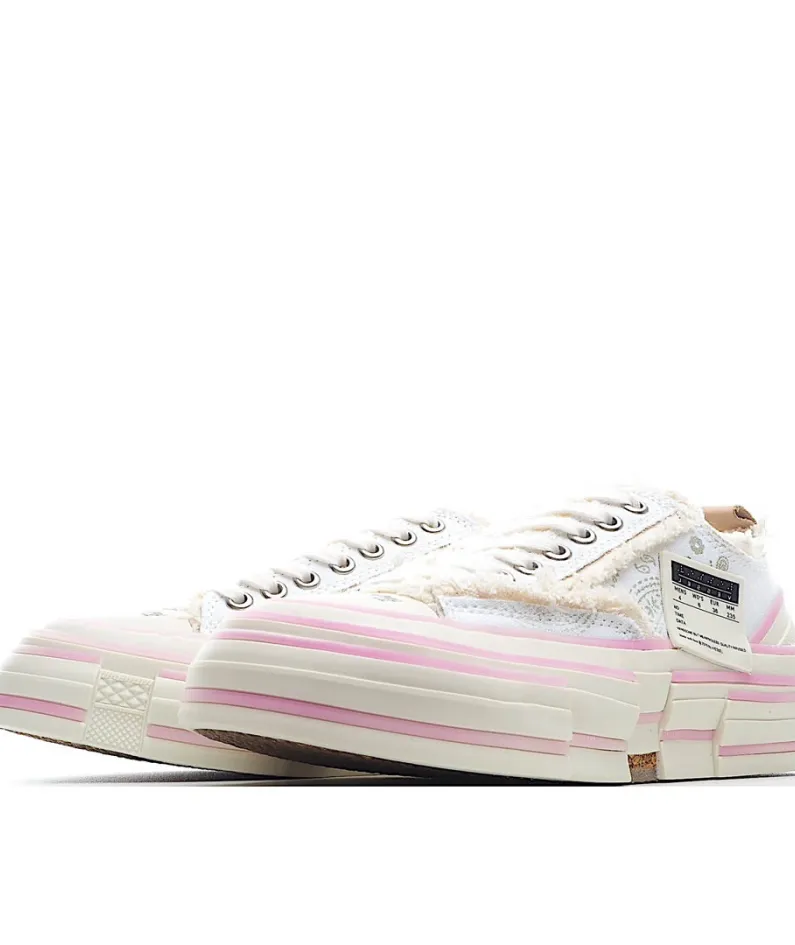 x VESSEL GOP Low canvas vulcanized sneakers