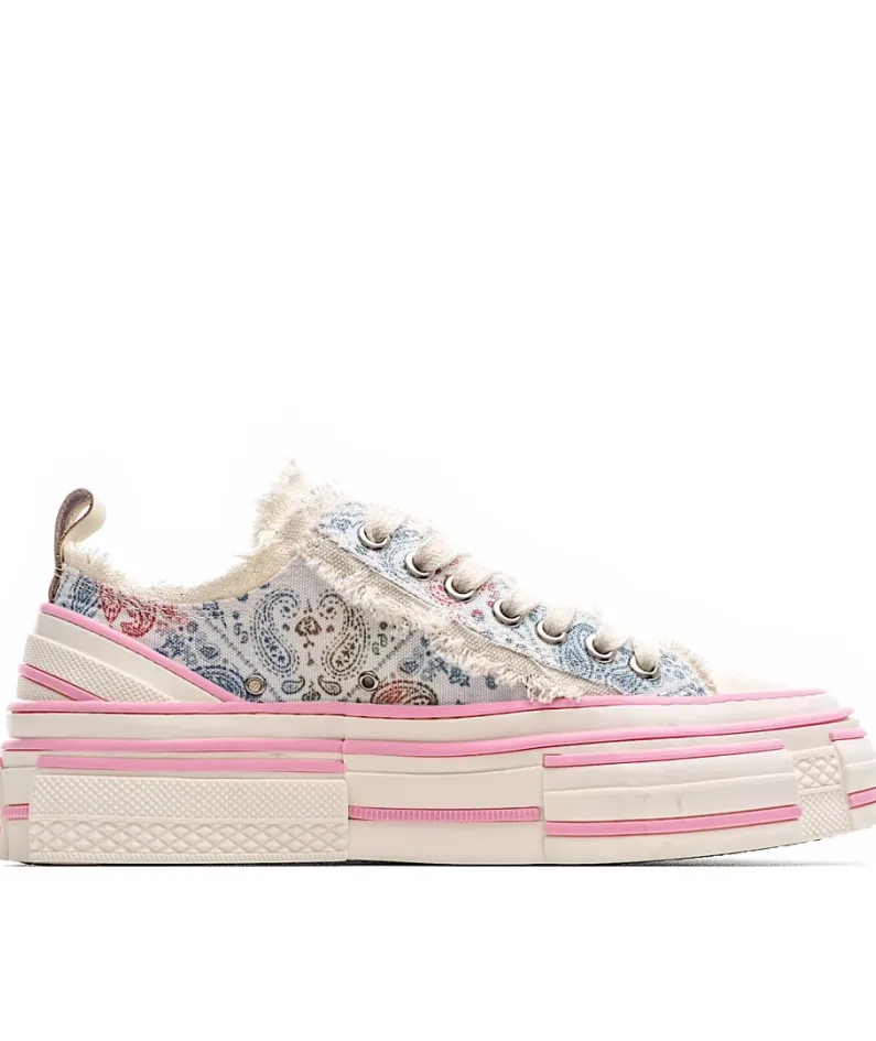 x VESSEL GOP Low canvas vulcanized sneakers