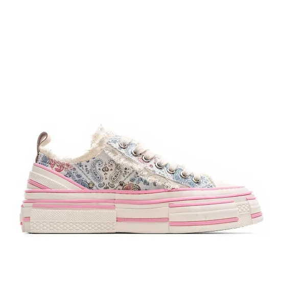 x VESSEL GOP Low canvas vulcanized sneakers