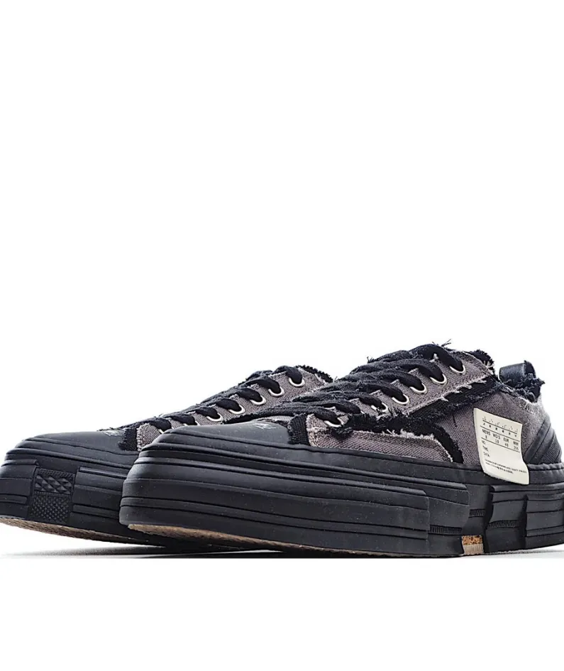 x VESSEL GOP Low canvas vulcanized sneakers