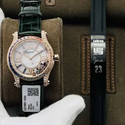 Chopard chopard Happy Sport coloured diamond watch