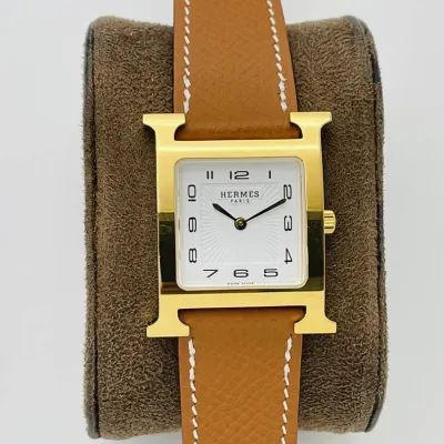 Hermes diamond series watch Size: 26X26MM