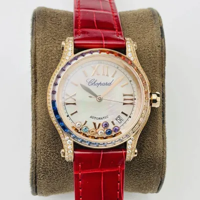 Chopard chopard Happy Sport coloured diamond watch