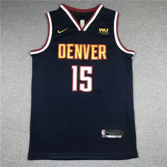 Denver Nuggets Nikola Jokic basketball jersey navy blue