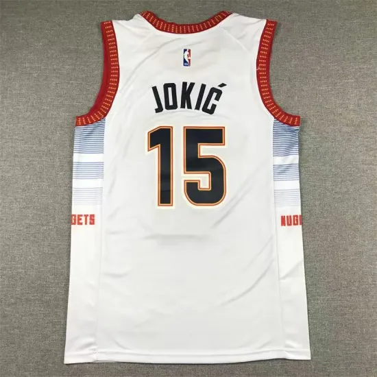 Denver Nuggets Nikola Jokic basketball jersey white