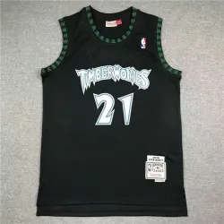 Minnesota Timberwolves Kevin Garnett basketball jersey black