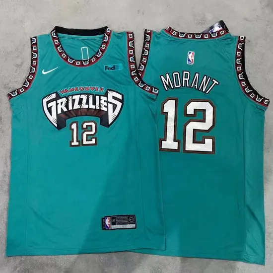 Memphis Grizzlies Ja Morant basketball jersey green