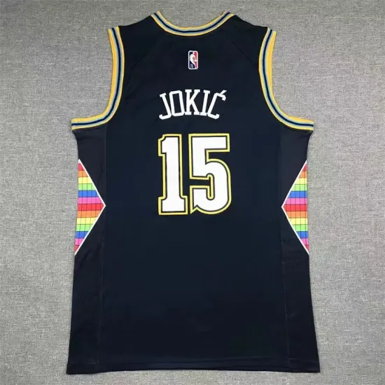 Denver Nuggets Nikola Jokic basketball jersey navy blue