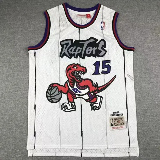 Toronto Raptors Vince Carter basketball jersey white Toronto Raptors Vince Carter basketball jersey white