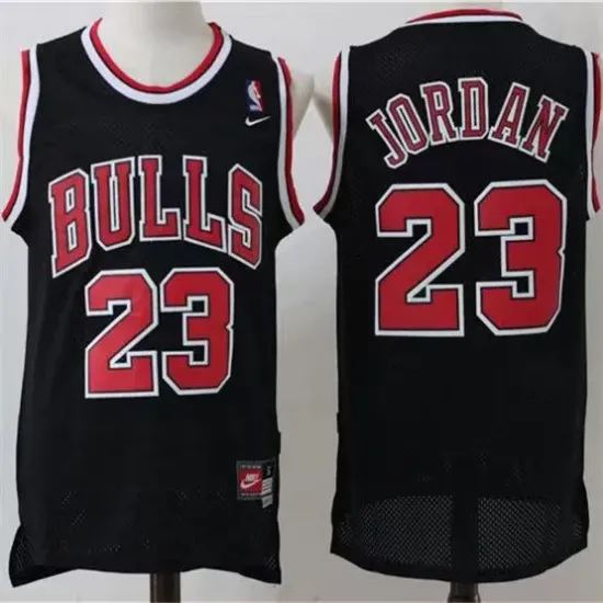 Chicago Bulls Michael Jordan basketball jersey black Chicago Bulls Michael Jordan basketball jersey black