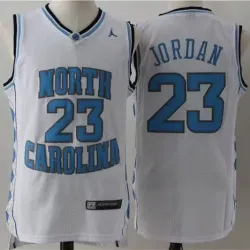 Chicago Bulls Michael Jordan college basketball jersey white
