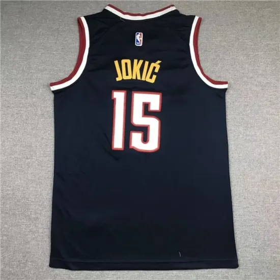 Denver Nuggets Nikola Jokic basketball jersey navy blue