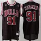 Chicago Bulls dennis rodman basketball jersey black