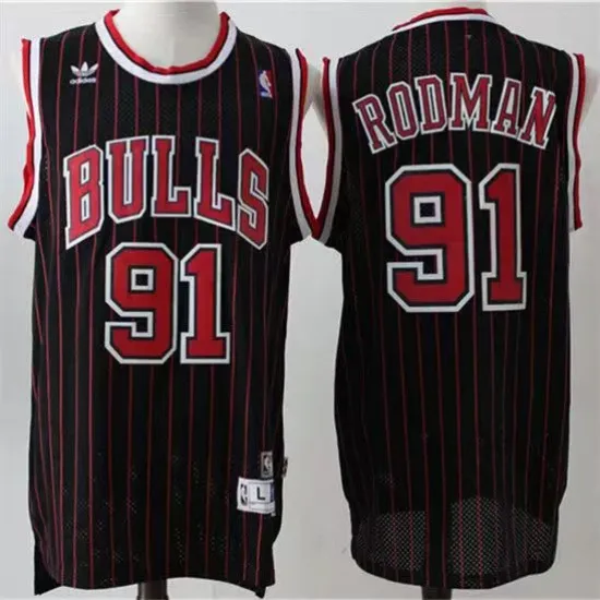 Chicago Bulls dennis rodman basketball jersey black Chicago Bulls dennis rodman basketball jersey black