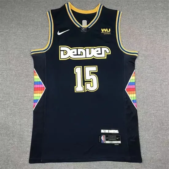 Denver Nuggets Nikola Jokic basketball jersey navy blue