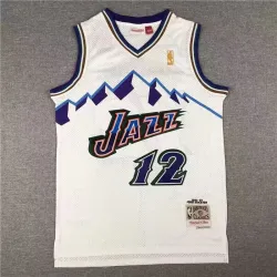 john stockton utah jazz basketball jersey white