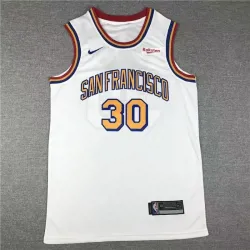 Golden State Warriors Stephen Curry basketball jersey white