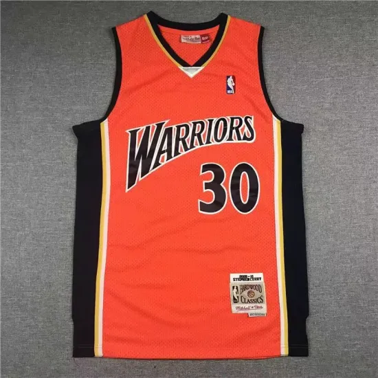 Golden State Warriors Stephen Curry basketball jersey orange