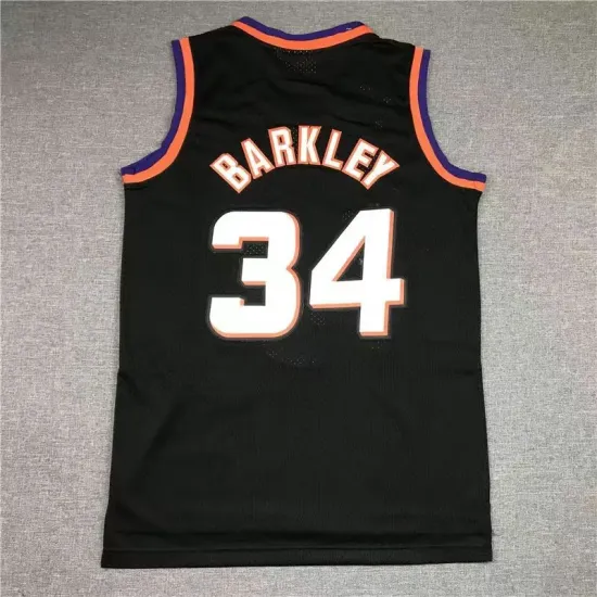 Charles Barkley #34 Phoenix Suns basketball jersey black