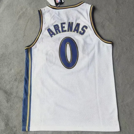 gilbert arenas #0 Washington Wizards basketball jersey white