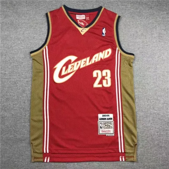 LeBron James #23 Cleveland Cavs basketball jersey red LeBron James #23 Cleveland Cavs basketball jersey red