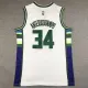 Milwaukee Bucks Giannis Antetokounmpo basketball jersey white