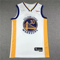 Golden State Warriors Stephen Curry basketball jersey white