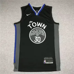 Golden State Warriors Stephen Curry basketball jersey black