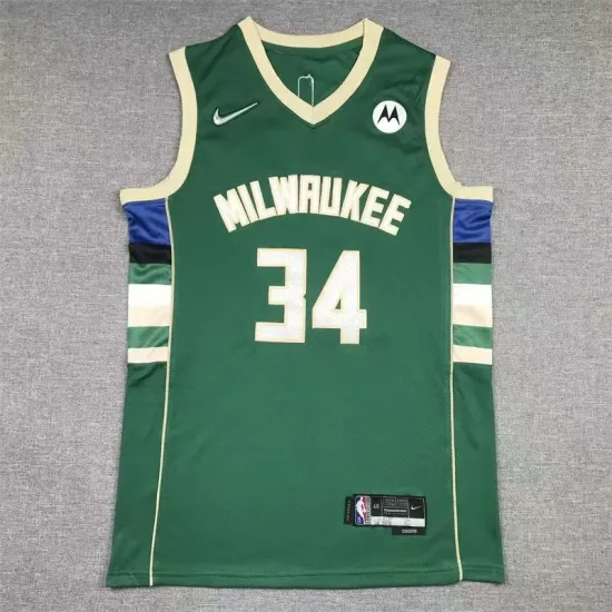 Milwaukee Bucks Giannis Antetokounmpo basketball jersey green Milwaukee Bucks Giannis Antetokounmpo basketball jersey green