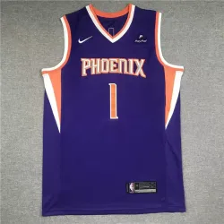 devin booker #1 Phoenix Suns basketball jersey purple