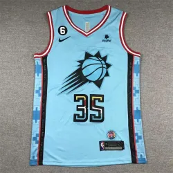 Kevin Durant #35 Phoenix Suns basketball jersey blue