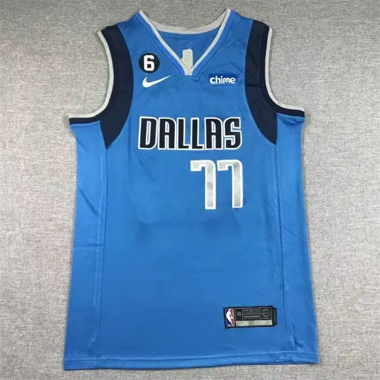 Dallas Mavericks Luca Doncic basketball jersey blue