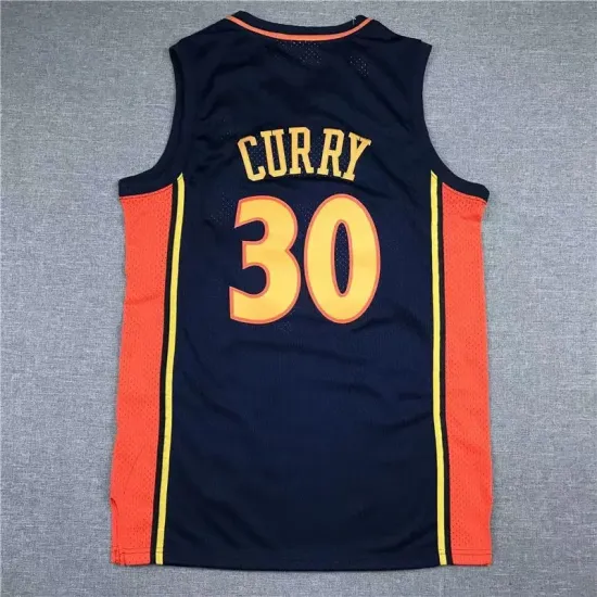 Golden State Warriors Stephen Curry basketball jersey dark blue Golden State Warriors Stephen Curry basketball jersey dark blue