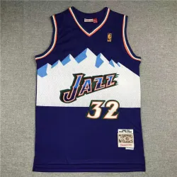 karl malone utah jazz basketball jersey purple