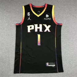devin booker #1 Phoenix Suns basketball jersey black