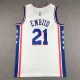 Vintage Philadelphia 76ers Sixers  Joel Embiid basketball jersey white