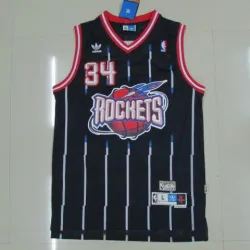 Vintage Houston Rockets #34 Hakeem Olajuwon basketball jersey blue