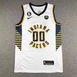 Vintage INDIANA PACERS #00 Bennedict Mathurin basketball jersey white