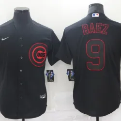Chicago Cubs Javier Baez Baseball JERSEY black