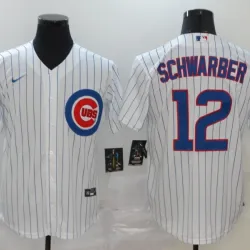 Chicago Cubs Kyle Schwarber  Baseball JERSEY white
