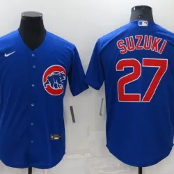 Chicago Cubs Seiya Suzuki Baseball JERSEY blue