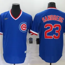 Chicago Cubs Ryne Sandberg Baseball JERSEY blue