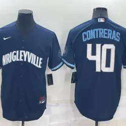 Chicago Cubs Willson Contreras Baseball JERSEY blue