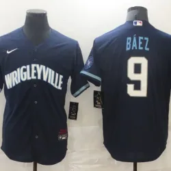 Chicago Cubs Javier Baez Baseball JERSEY dark blue