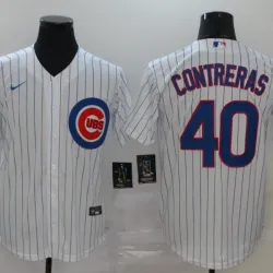 Chicago Cubs Willson Contreras Baseball JERSEY white
