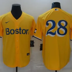 Boston Red Sox J.D. Martinez Baseball JERSEY yellow