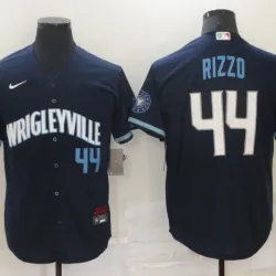 Chicago Cubs Anthony Rizzo Baseball JERSEY dark blue