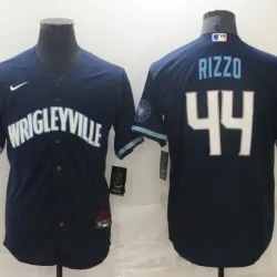 Chicago Cubs Anthony Rizzo Baseball JERSEY dark blue