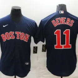 Boston Red Sox Rafael Devers Baseball JERSEY navy